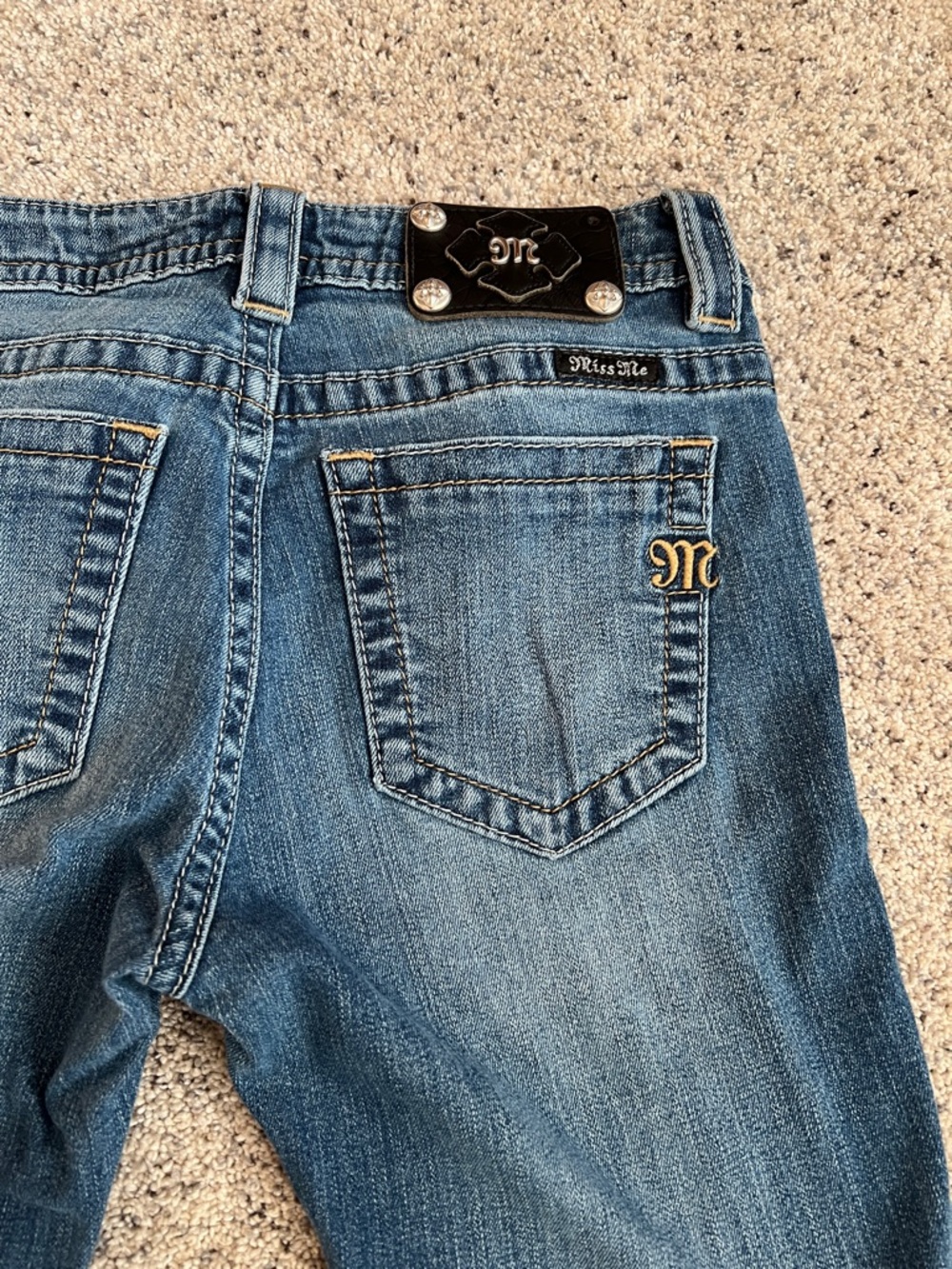 Miss Me Blue Distressed Skinny Jeans